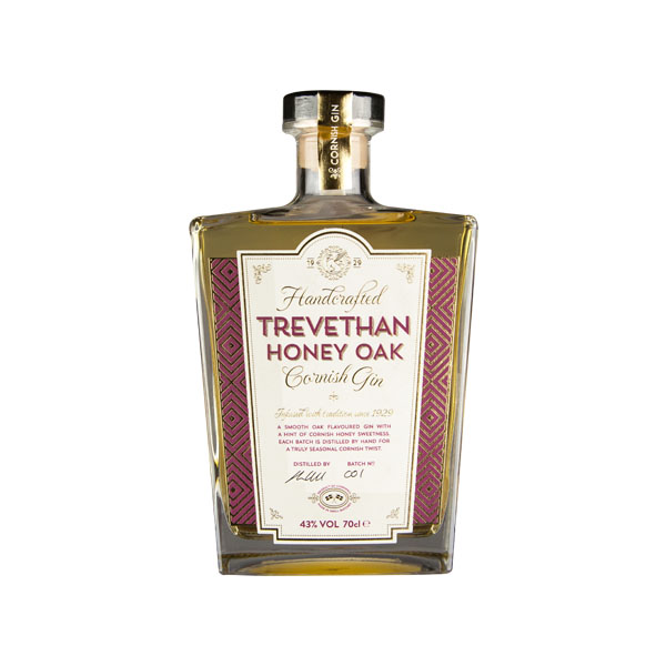 Trevethan honey oak Cornish gin