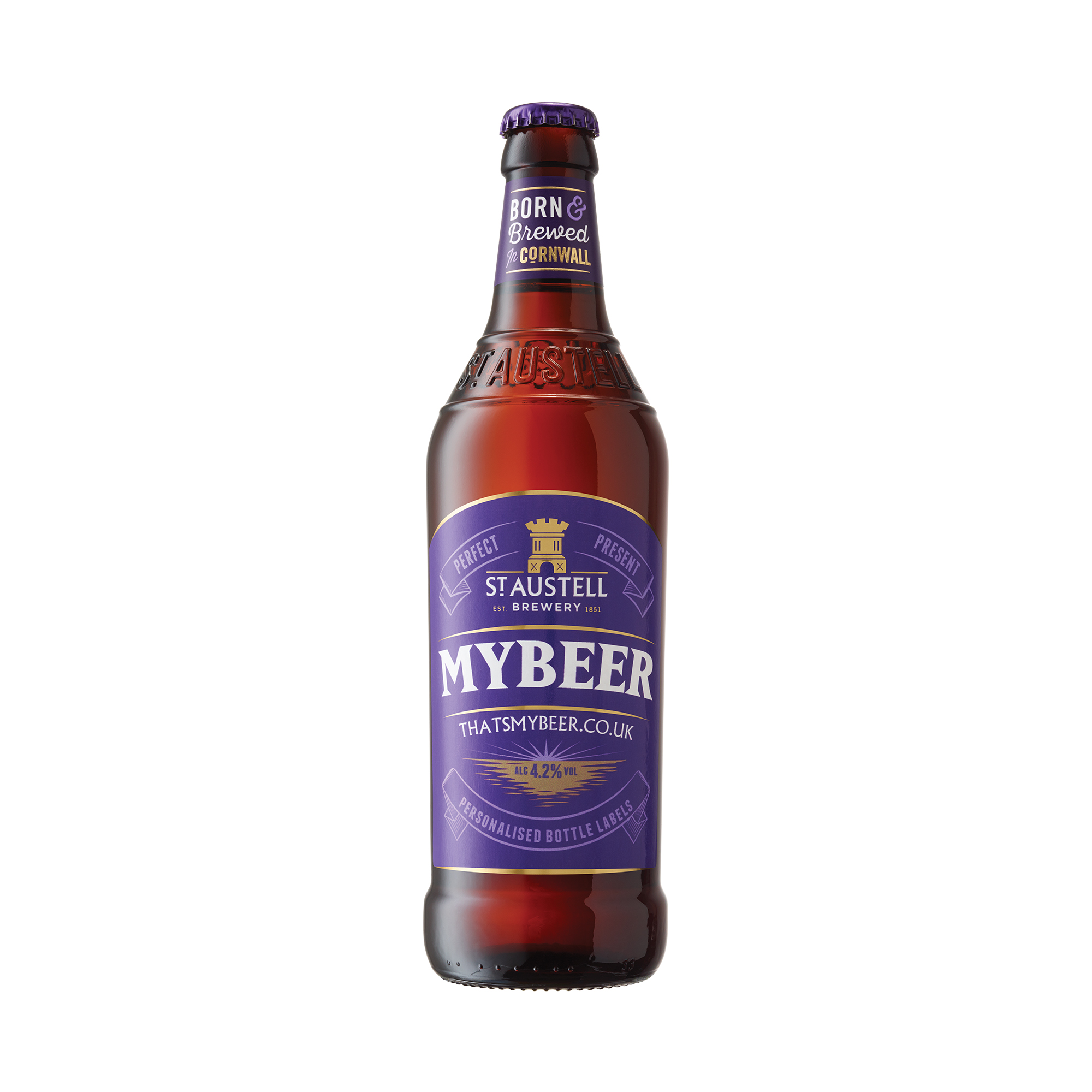personalised beer bottle from