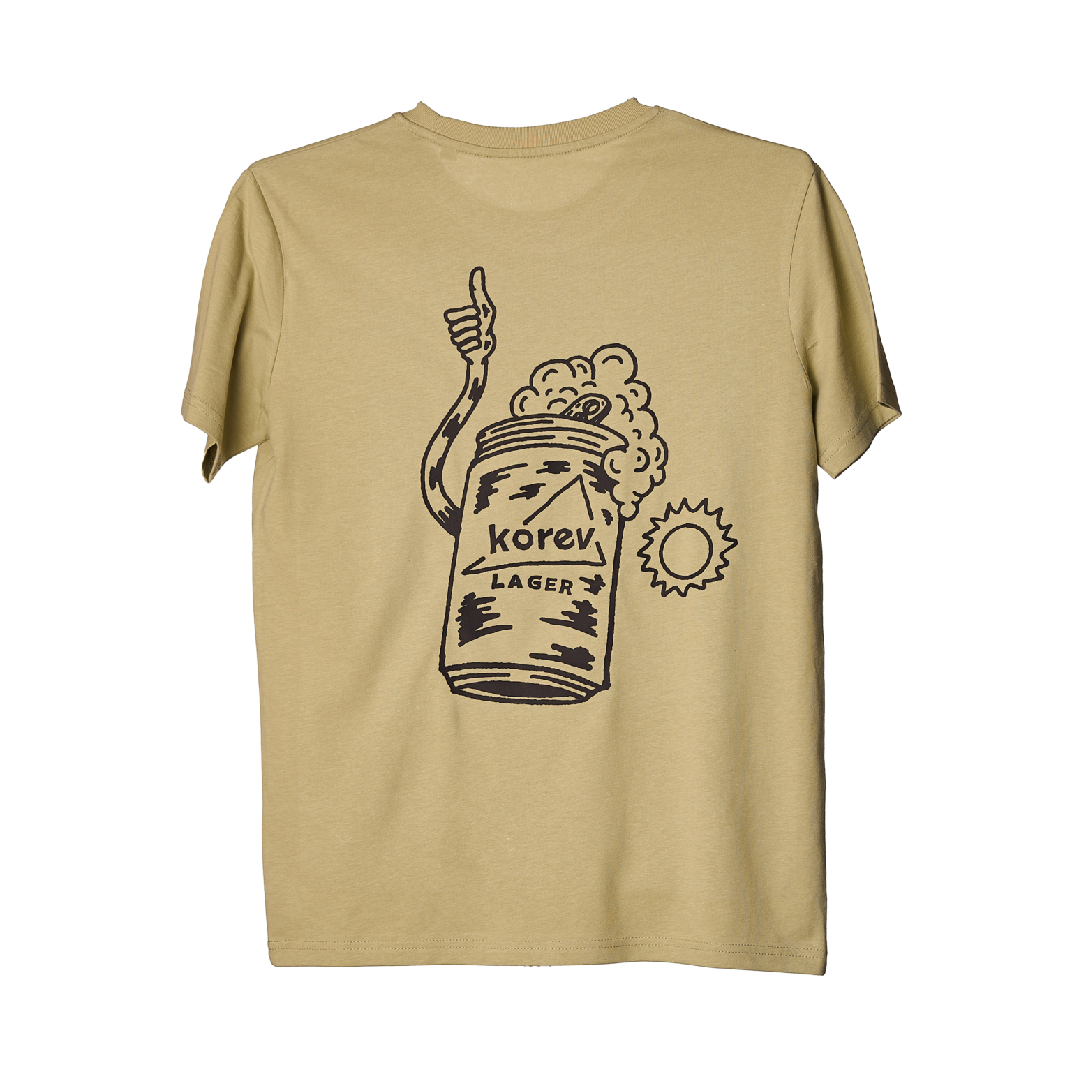 'All Good' korev tshirt in khaki