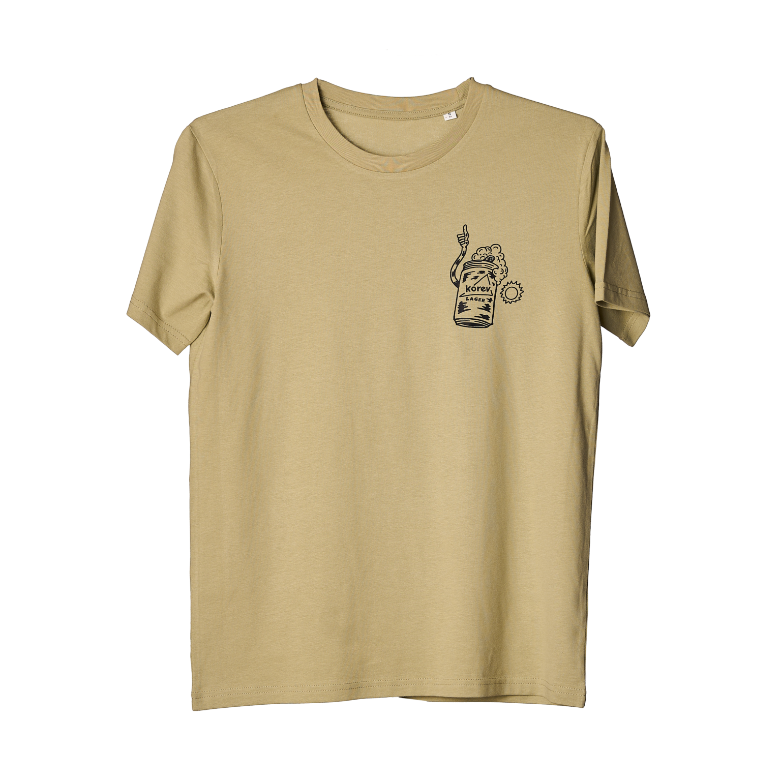 'All Good' korev tshirt in khaki