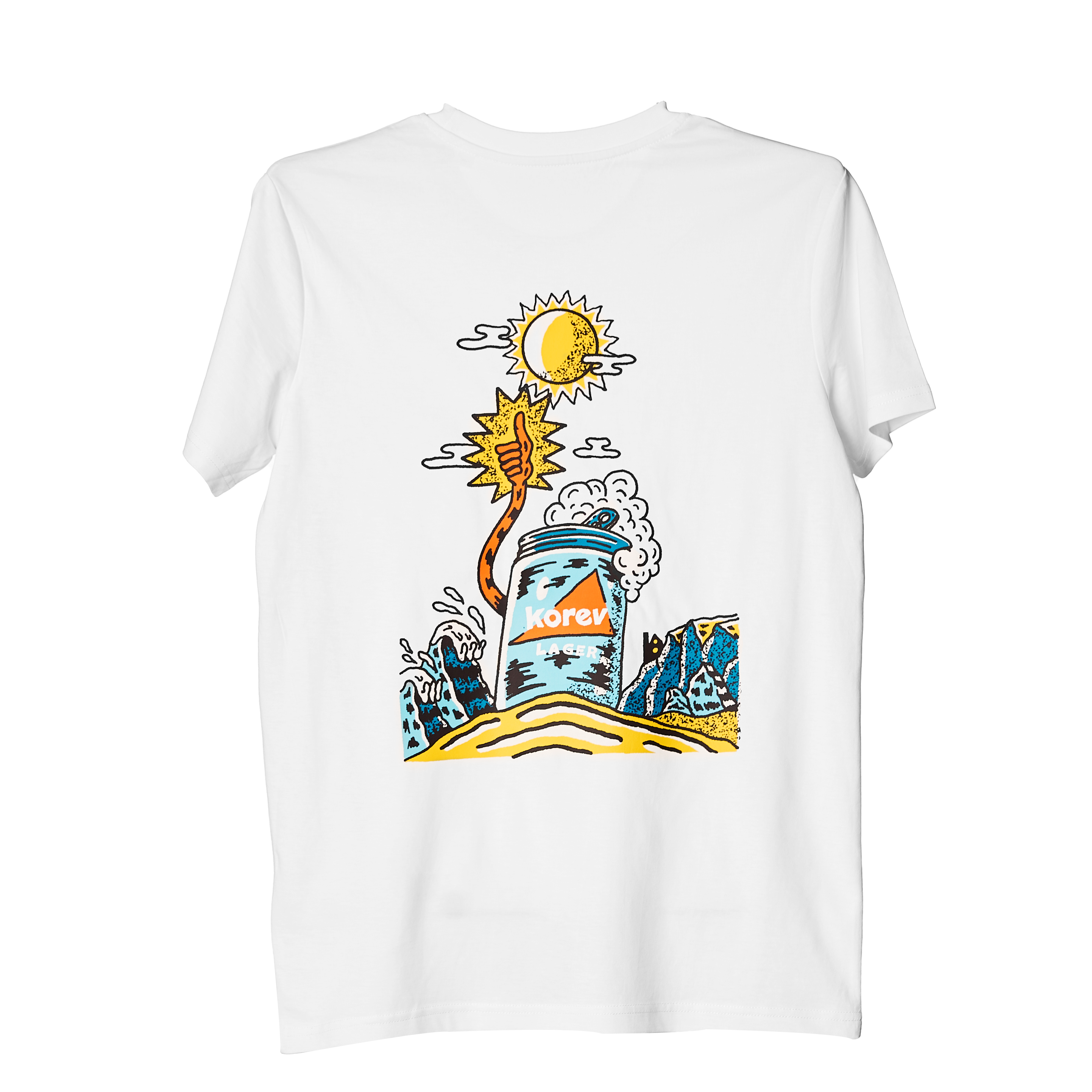 Golden Sands - White - Back golden sans t-shirt back studio