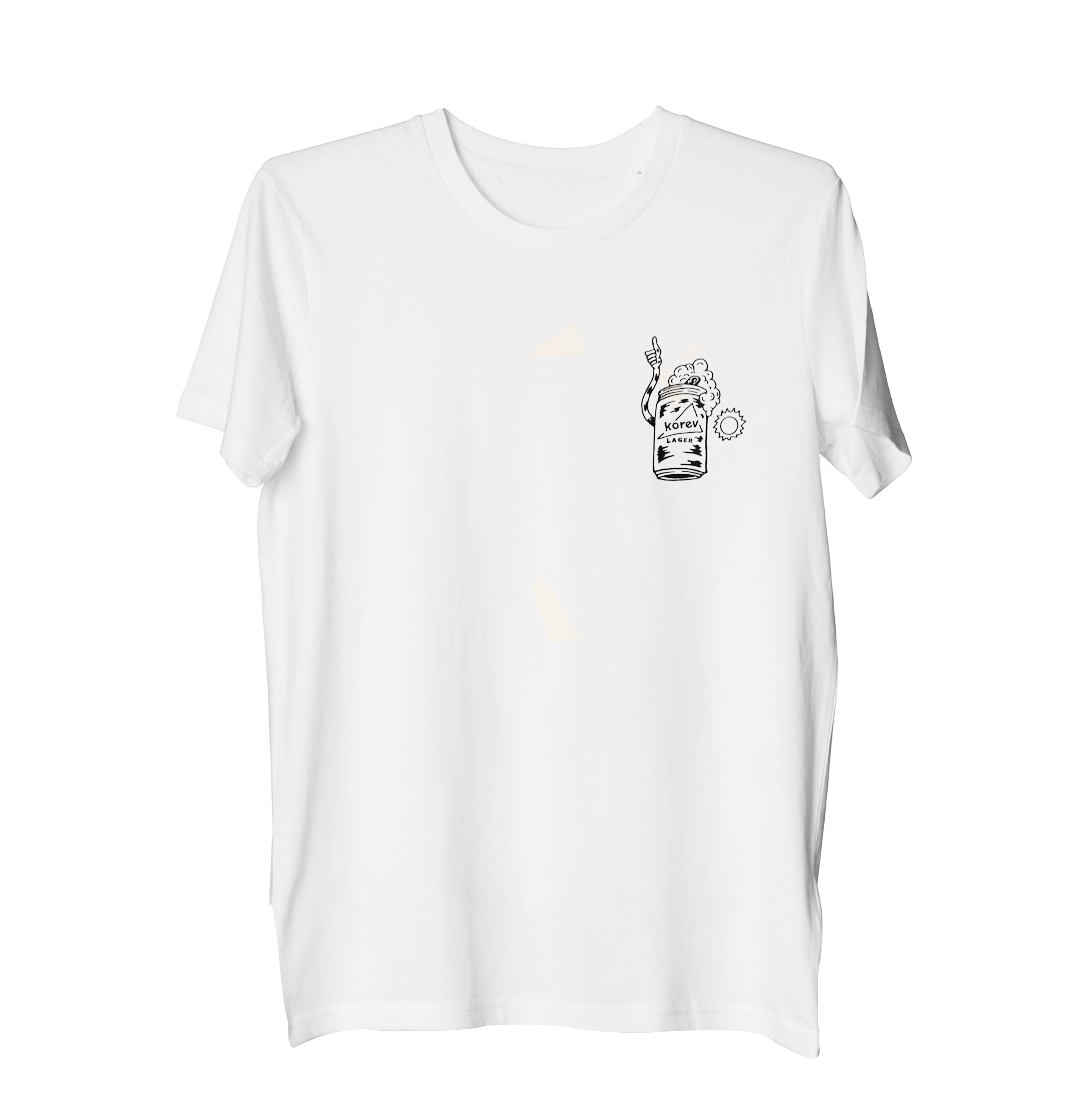 Golden Sands - White - Front golden sands t-shirt front studio