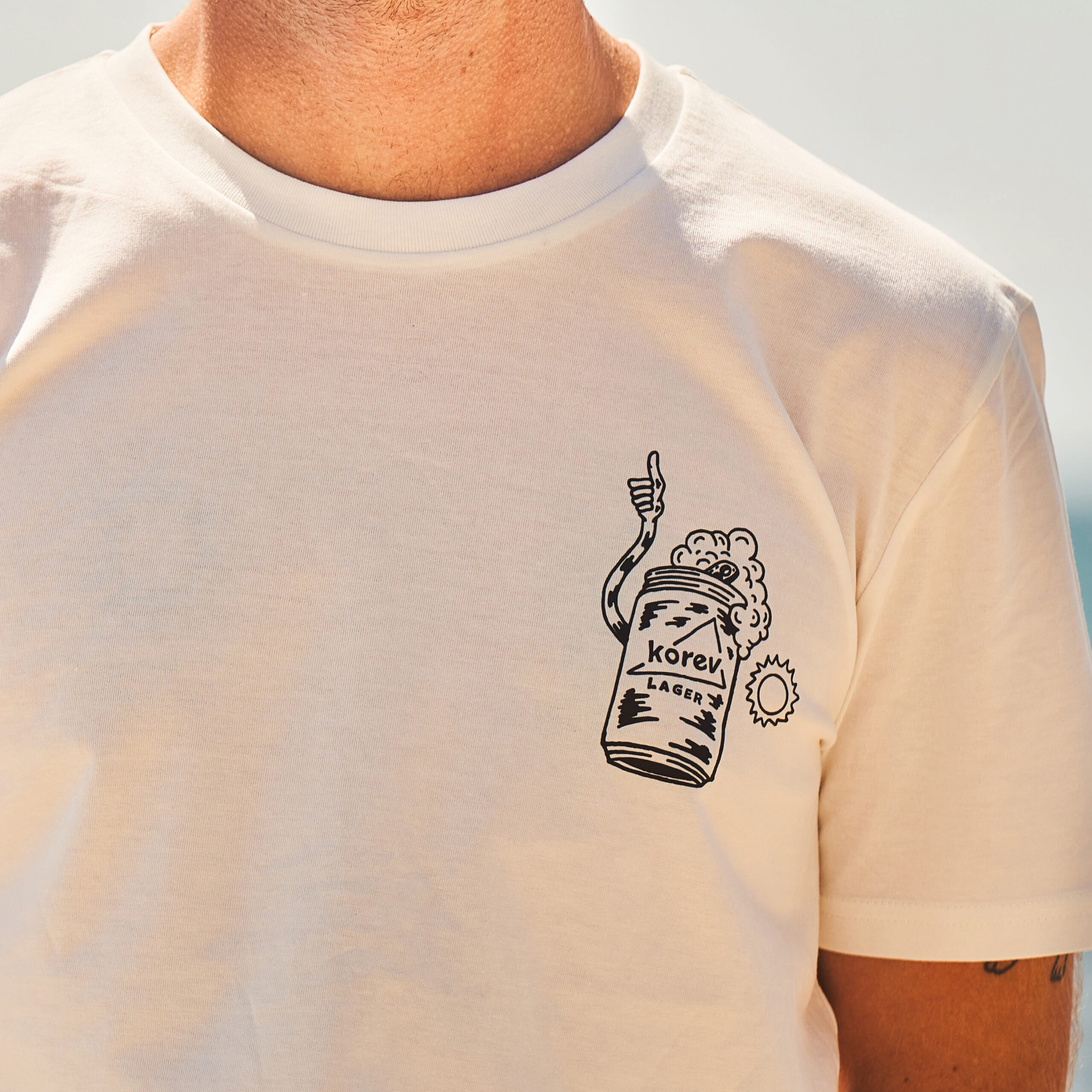 Golden Sands - White 2 golden sands t-shirt in white lifestyle