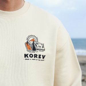 Beach Break sweatshirt in natural cotton