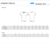 size guide for Proper Job t-shirt in lack