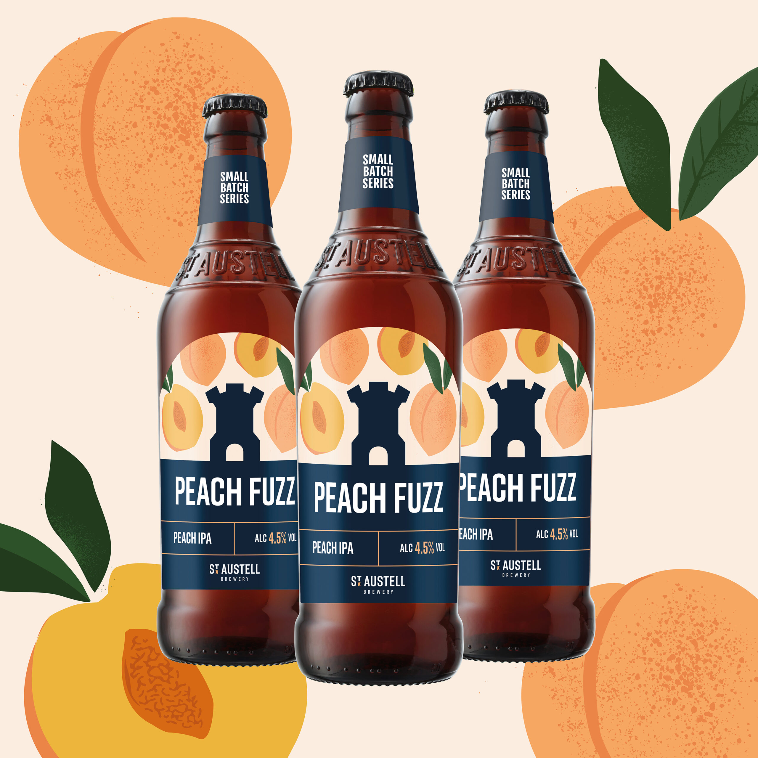 Peach Fuzz - Small Batch Series 2025 - 3 x Bottles Peach Fuzz Peach IPA limited edition beer