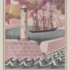 The Safe Harbour Inn Pub Sign which shows a lighthouse on a wall guiding in a large ship